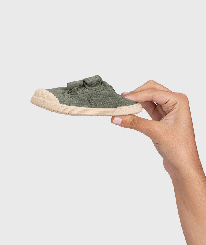Igor - Ténis de Lona Velcro Kaki